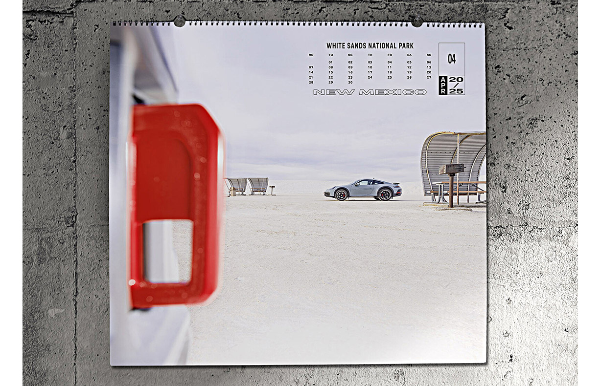 2025 Porsche Calendar 'AHEAD' : Suncoast Porsche Parts